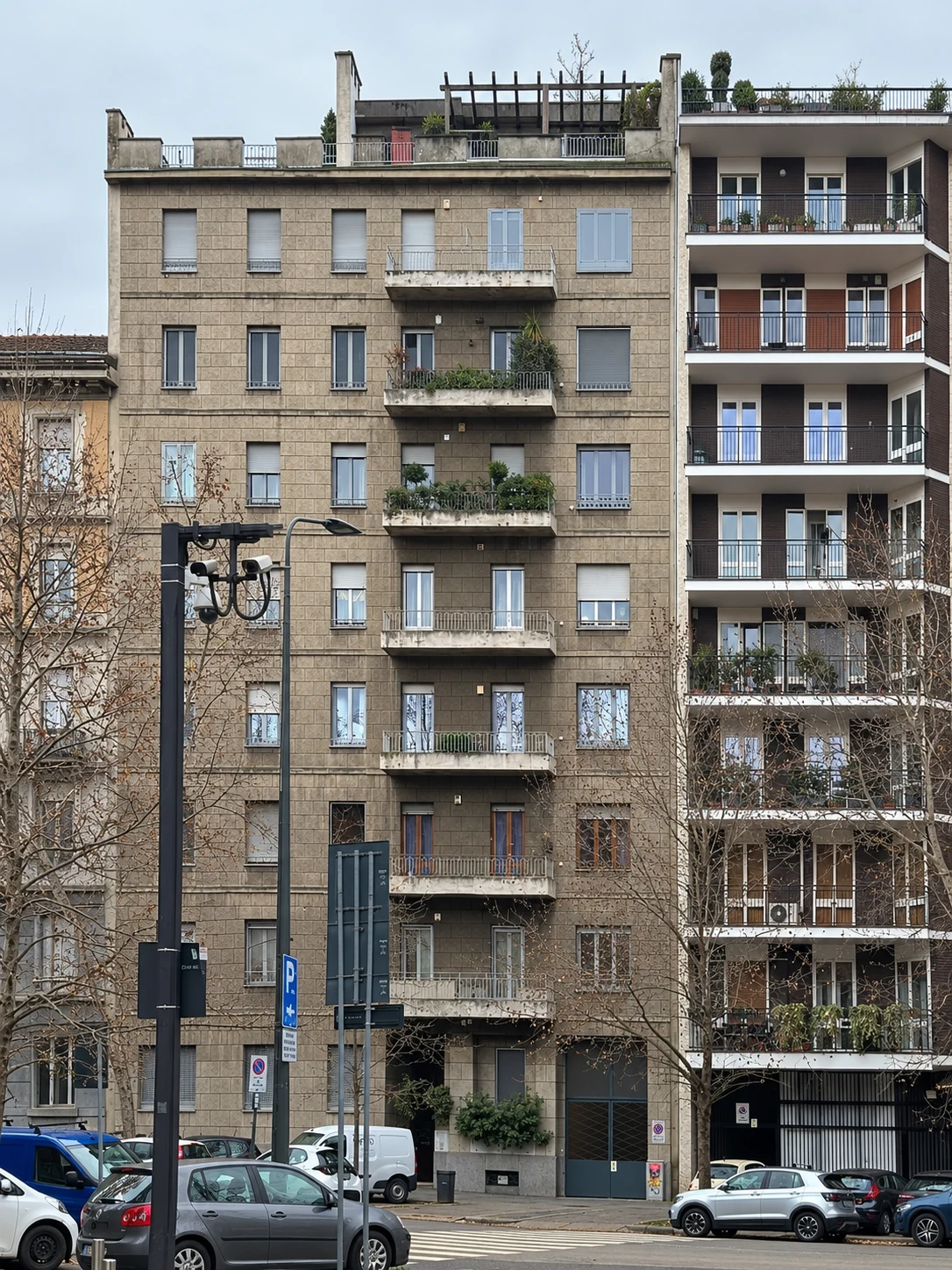 Cantiere: vista della facciata