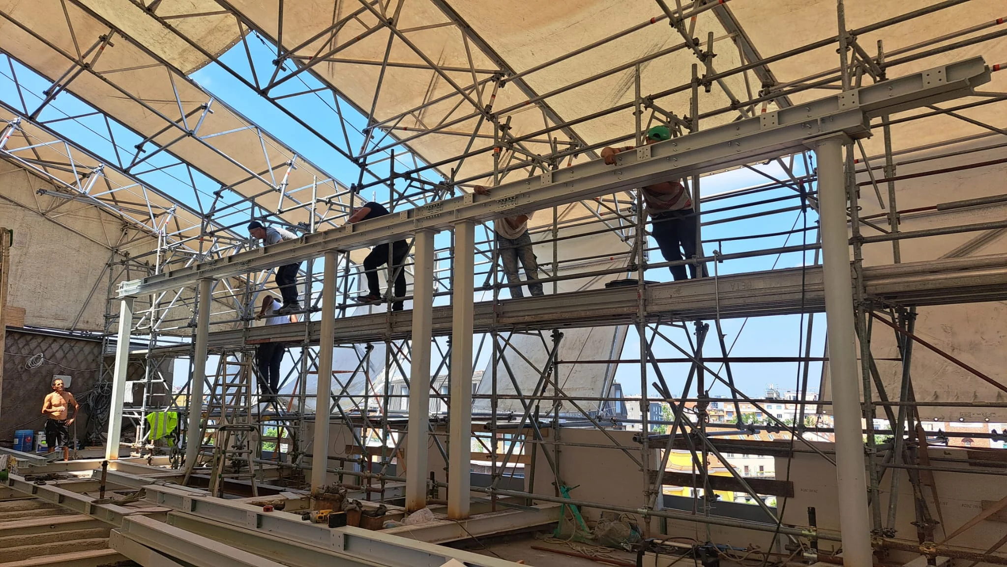 Cantiere: struttura in acciaio